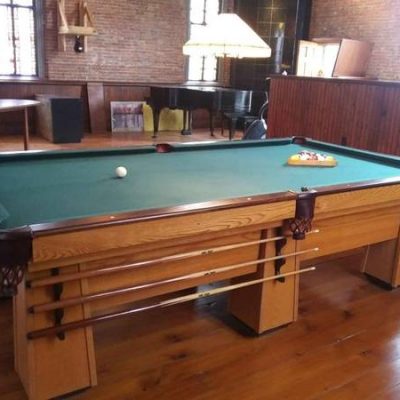 Antique Brunswick Pool Table